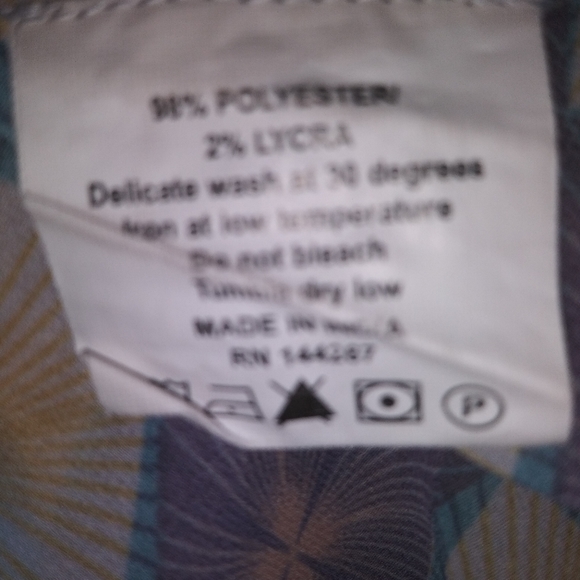 Jete chiffon printed cascading vest Sz XL - Picture 5 of 5